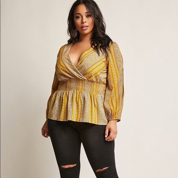 Forever 21 Tops - Forever 21 Plus size (2X) Mustard Yellow top